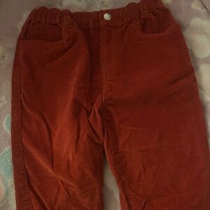 Kids Corduroy Pants in Rust